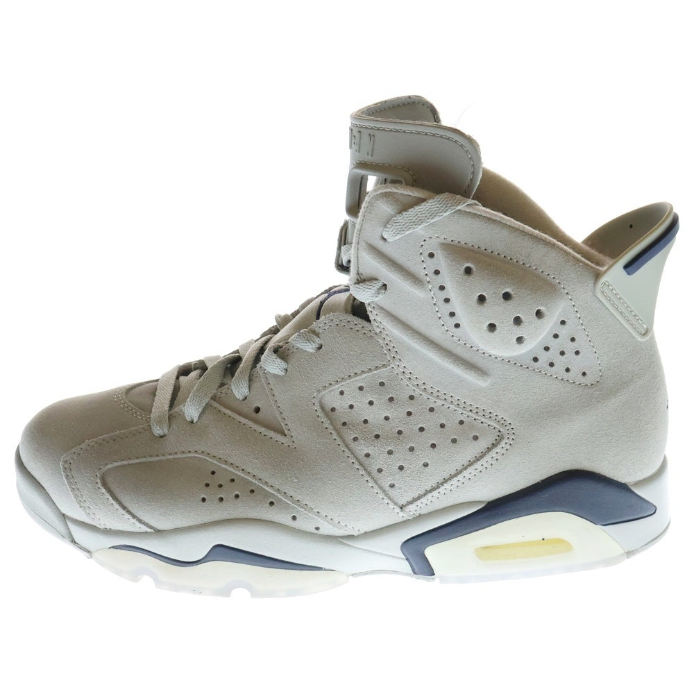 NIKE(ナイキ) AIR JORDAN 6 MAGNET AND COLLEGE NAVY エアジョーダン6 マグネットアンドカレッジネイビー ハイカットスニーカー CT8529-012 グレー US10/28.0cm