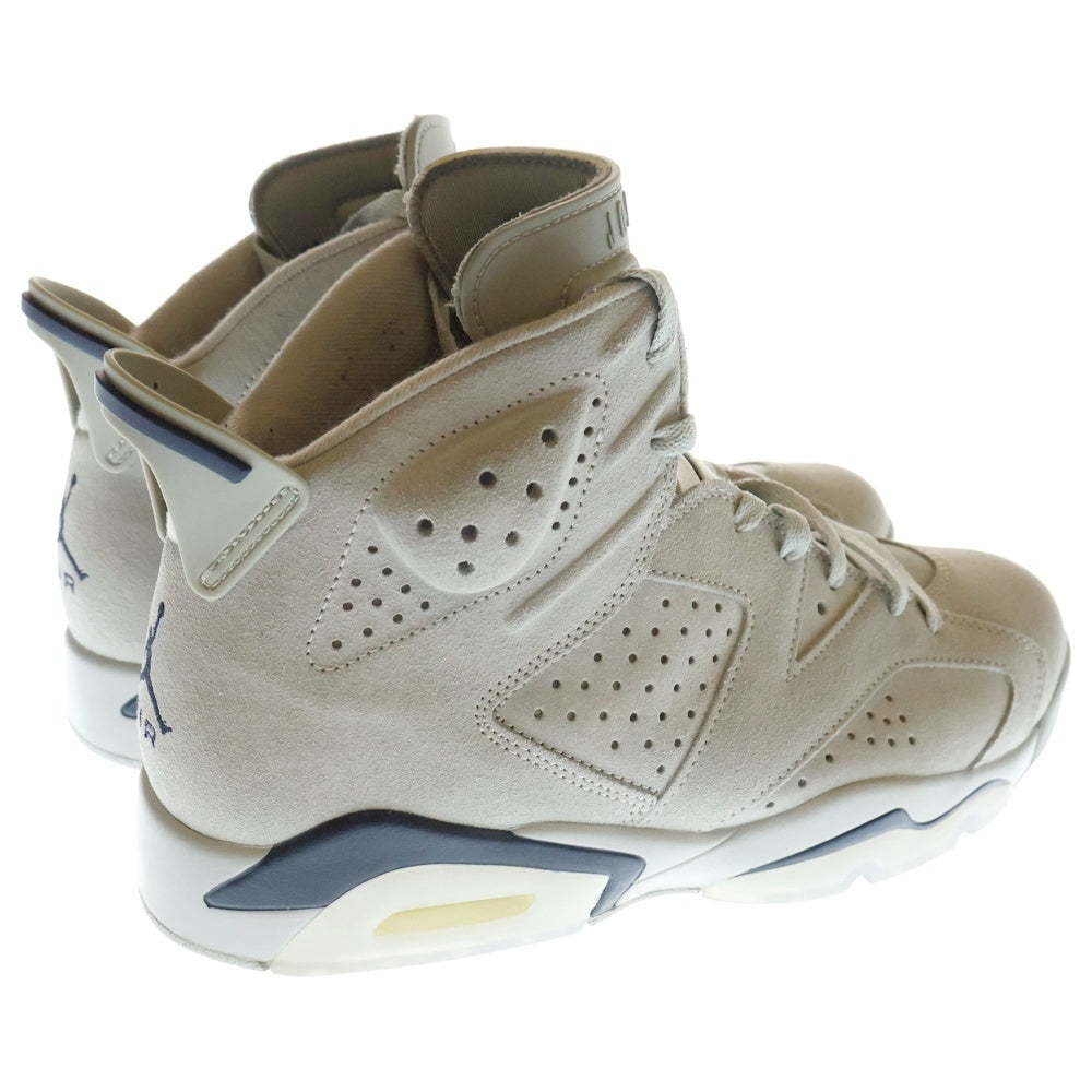 NIKE(ナイキ) AIR JORDAN 6 MAGNET AND COLLEGE NAVY エアジョーダン6 マグネットアンドカレッジネイビー ハイカットスニーカー CT8529-012 グレー US10/28.0cm
