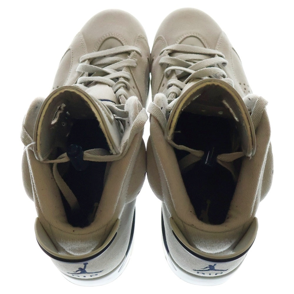 NIKE(ナイキ) AIR JORDAN 6 MAGNET AND COLLEGE NAVY エアジョーダン6 マグネットアンドカレッジネイビー ハイカットスニーカー CT8529-012 グレー US10/28.0cm