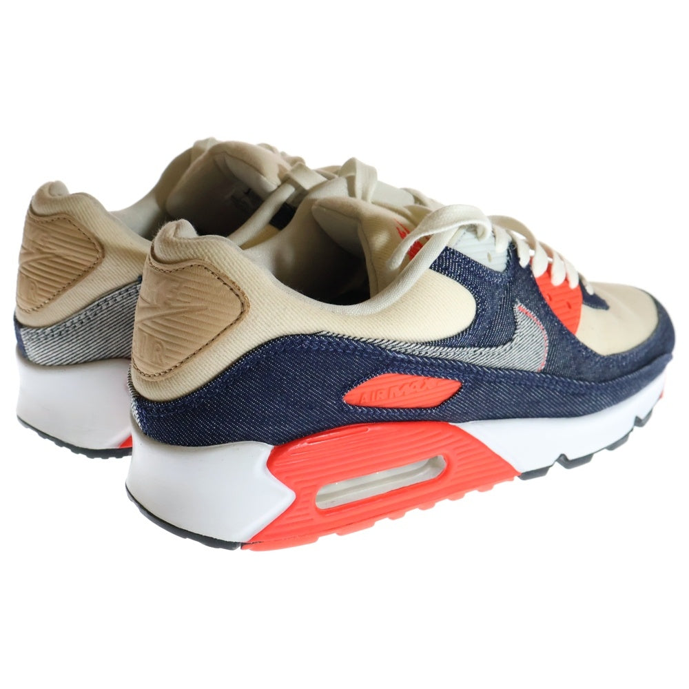 NIKE(ナイキ) ×DENHAM AIR MAX 90 INFRARED デンハム エアマックス 90 インフラレッド ローカットスニーカー CU1646-400 インディゴ US10/28.0cm