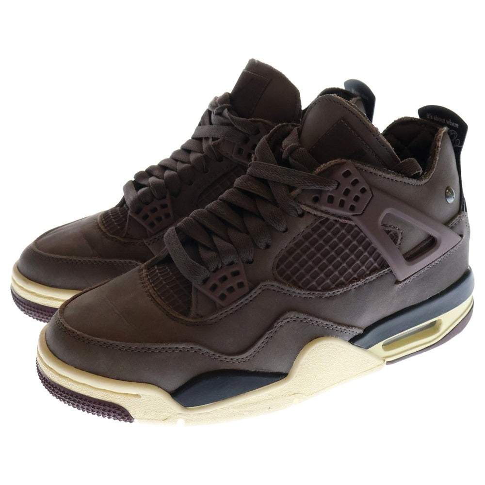 NIKE(ナイキ) ×A MA MANIERE AIR JORDAN 4 VIOLET ORE ア マ マニエール エアジョーダン4 バイオレット オレ ハイカットスニーカー DV6773-220 ブラウン レディース US4/23.0cm