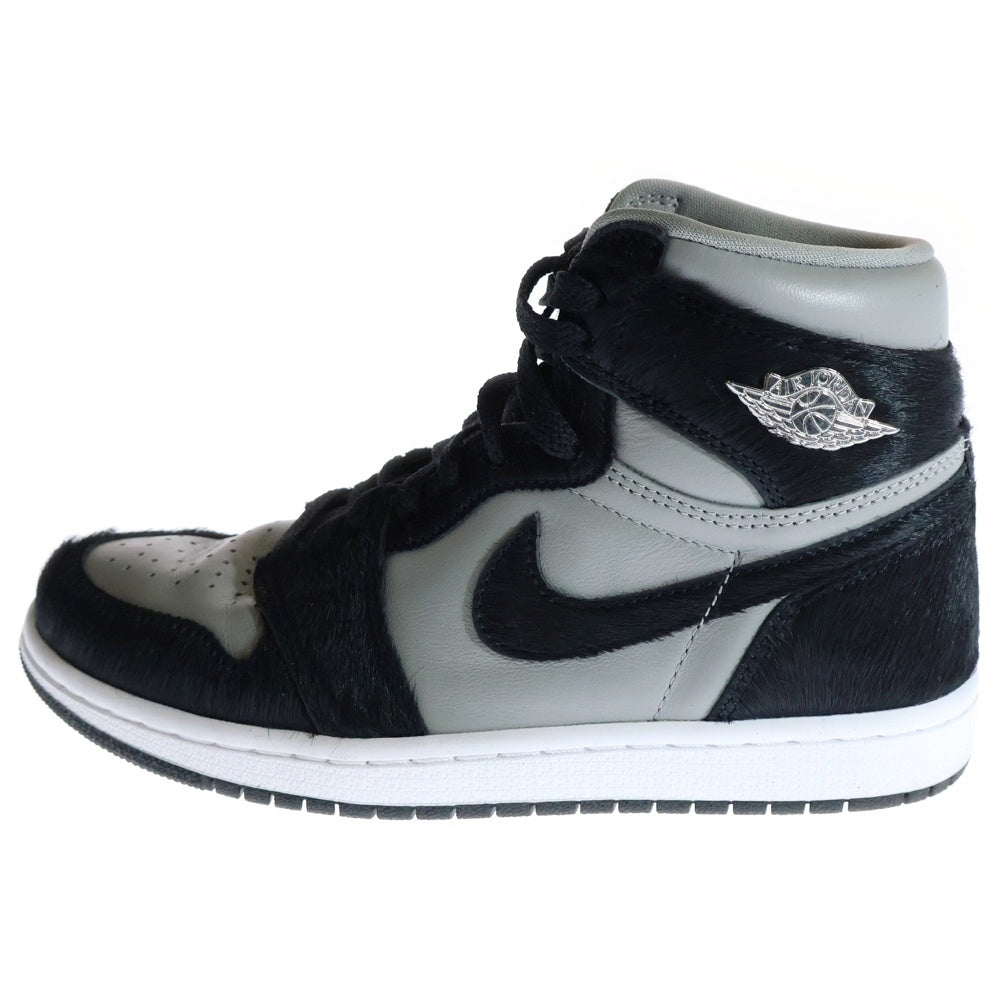 NIKE(ナイキ) WMNS AIR JORDAN 1 RETRO HI OG ウィメンズ エアジョーダン1 レトロ ハイ ハイカットスニーカー ブラック/グレー US7/24cm DZ2523-001