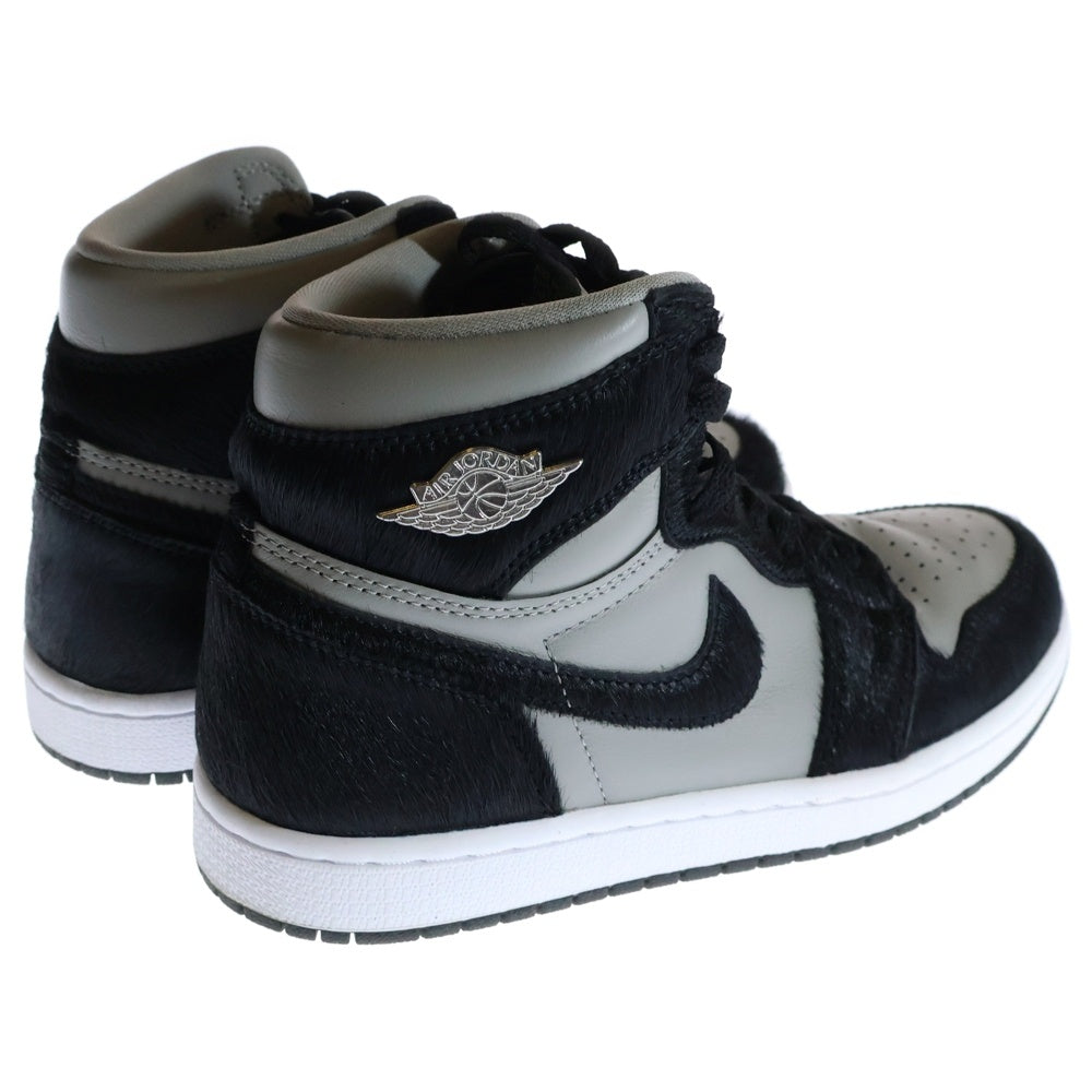 NIKE(ナイキ) WMNS AIR JORDAN 1 RETRO HI OG ウィメンズ エアジョーダン1 レトロ ハイ ハイカットスニーカー ブラック/グレー US7/24cm DZ2523-001
