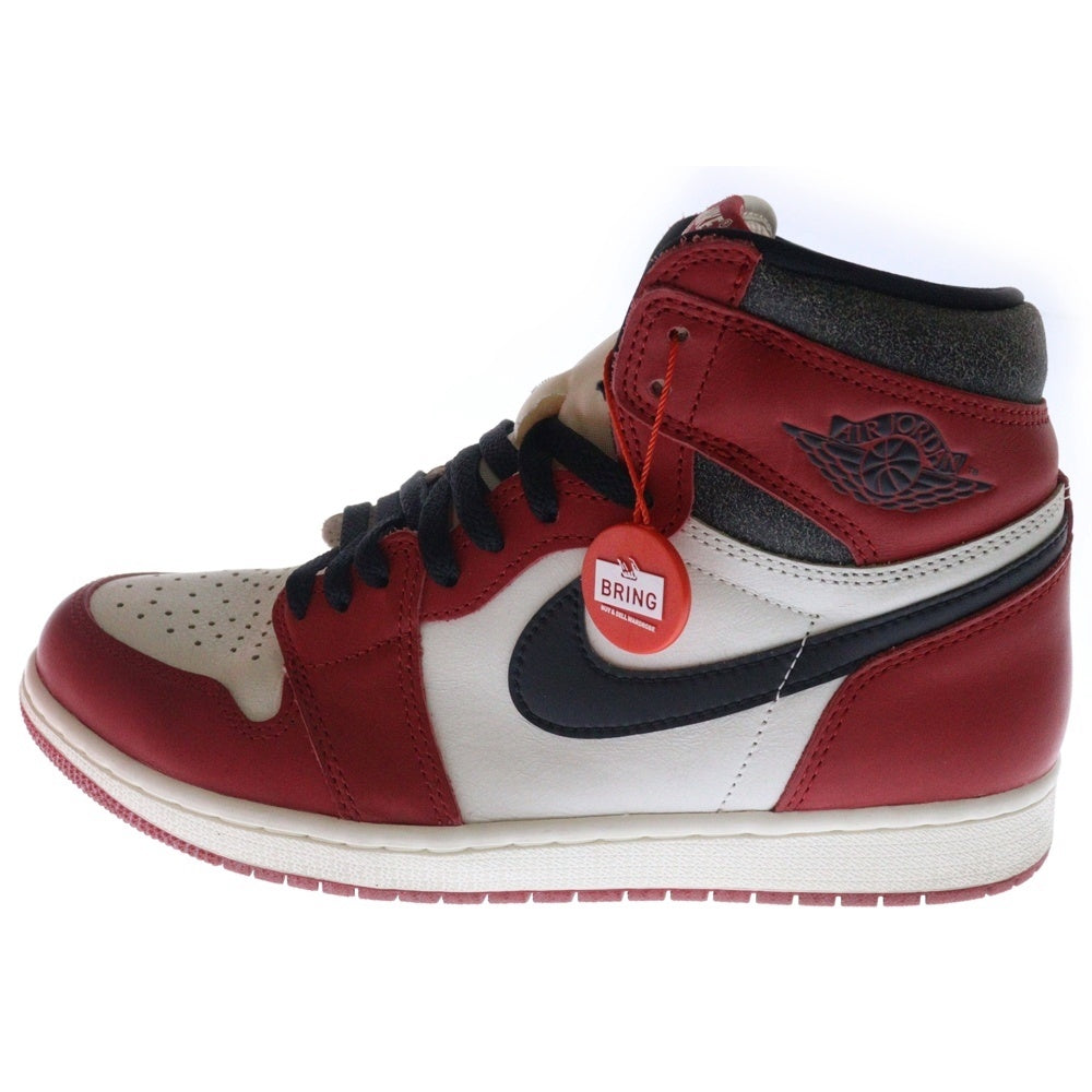 NIKE(ナイキ) AIR JORDAN 1 エアジョーダン1 ハイ OG ロスト & ファウンド シカゴ ハイカットスニーカー レッド/ホワイト US10/28cm DZ5485-612