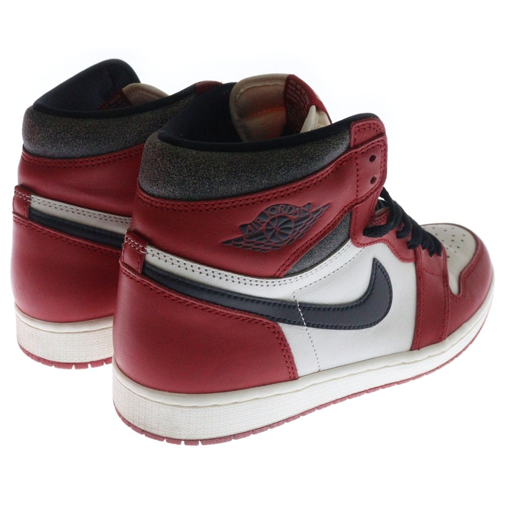 NIKE(ナイキ) AIR JORDAN 1 エアジョーダン1 ハイ OG ロスト & ファウンド シカゴ ハイカットスニーカー レッド/ホワイト US10/28cm DZ5485-612