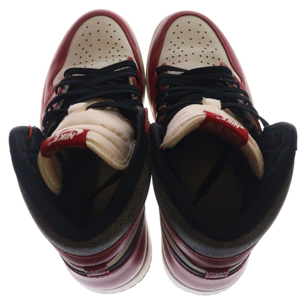 NIKE(ナイキ) AIR JORDAN 1 エアジョーダン1 ハイ OG ロスト & ファウンド シカゴ ハイカットスニーカー レッド/ホワイト US10/28cm DZ5485-612