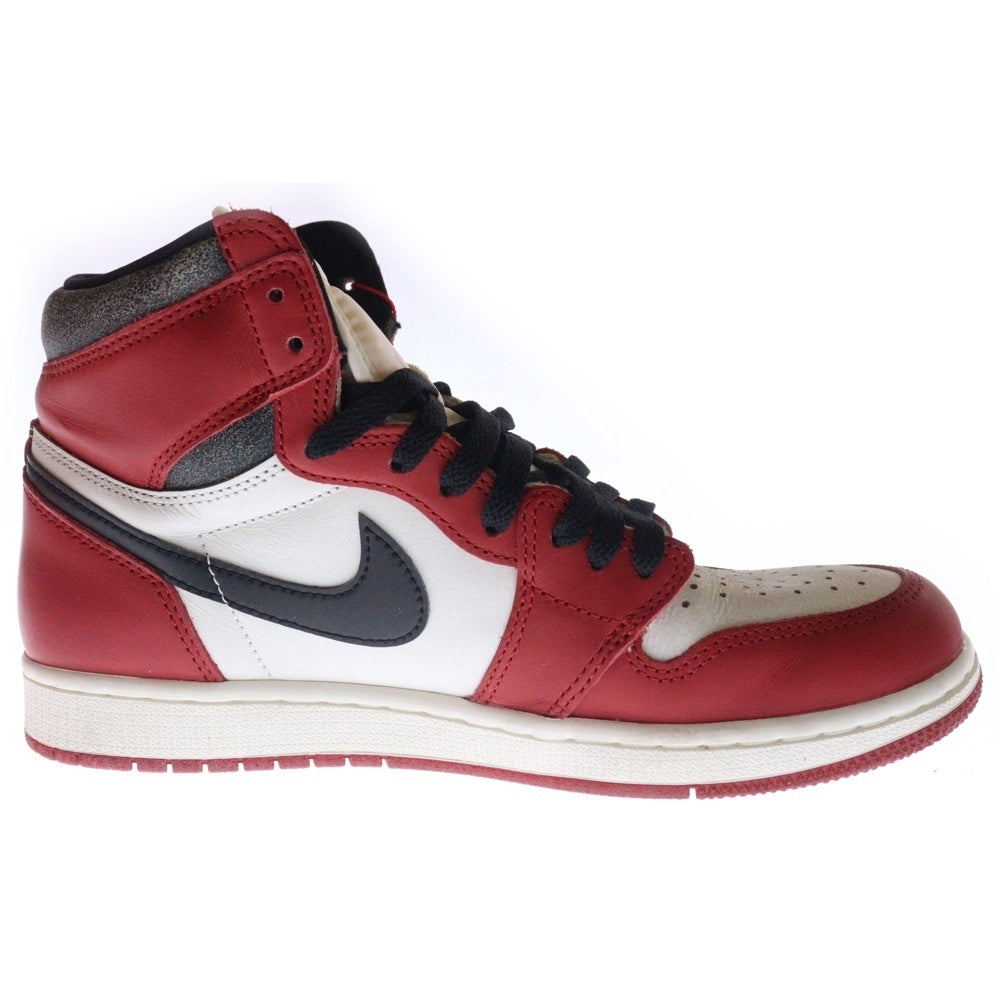 NIKE(ナイキ) AIR JORDAN 1 エアジョーダン1 ハイ OG ロスト & ファウンド シカゴ ハイカットスニーカー レッド/ホワイト US10/28cm DZ5485-612