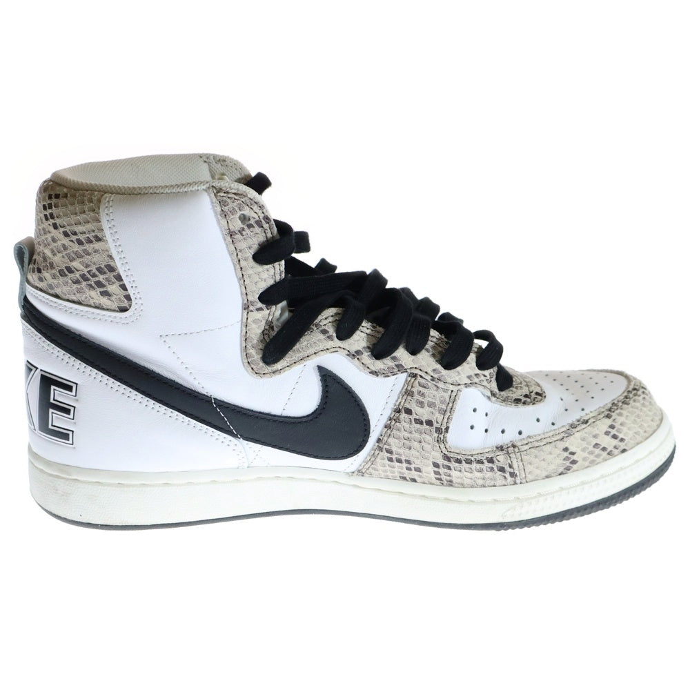 NIKE(ナイキ) TERMINATOR HIGH COCOA SNAKE ターミネーター ハイ ココアスネーク ハイカットスニーカー US10/28cm ホワイト FB1318-100