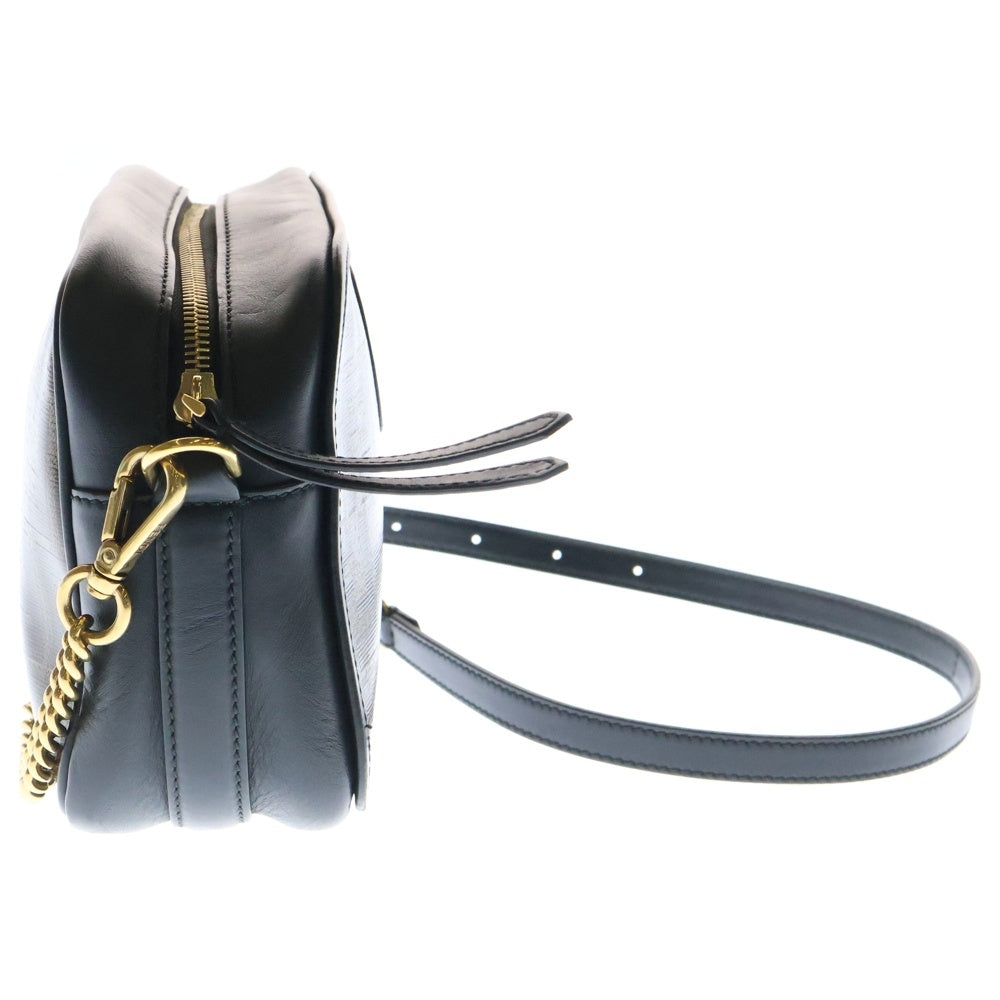 FENDI(フェンディ) ズッカ柄 チェーンショルダー レザーバッグ ブラウン/ブラック 8BT287