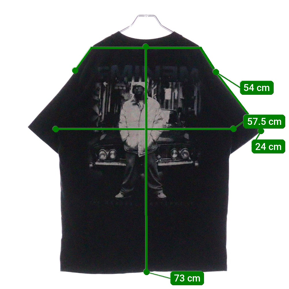 VINTAGE(ヴィンテージ) 00s EMINEM The Marshall Mathers LP エミネム マーシャル マザーズ 両面プリントTシャツ 半袖カットソー ブラック