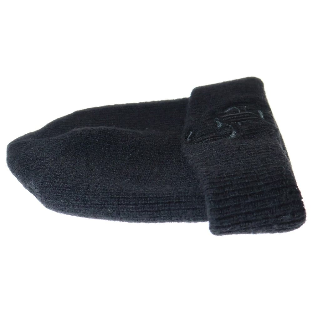 CHROME HEARTS(クロムハーツ) WOOL WATCH CAP CHロゴ刺繍ビーニー ニットキャップ 帽子 ブラック
