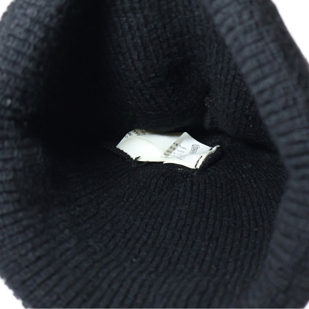 CHROME HEARTS(クロムハーツ) WOOL WATCH CAP CHロゴ刺繍ビーニー ニットキャップ 帽子 ブラック