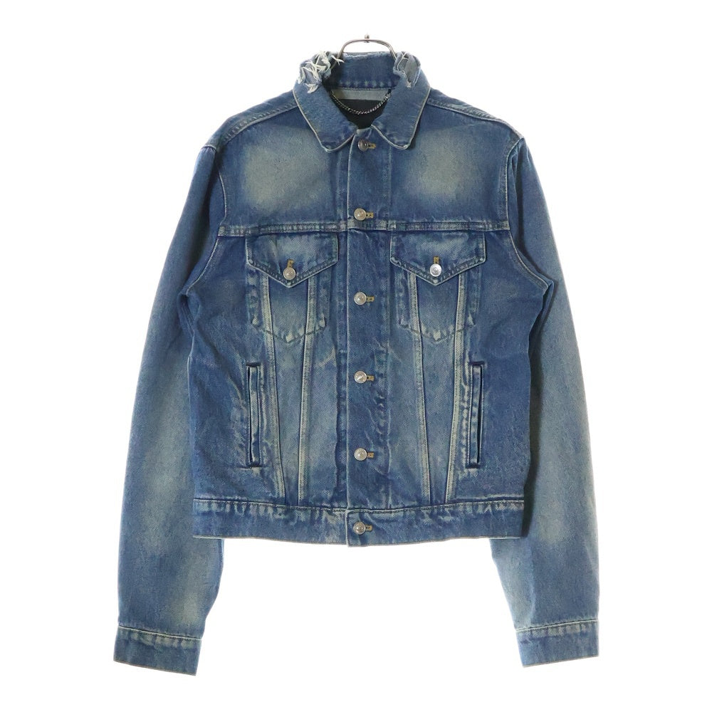 BALENCIAGA(バレンシアガ) 17AW Campaign Logo Denim Jacket バッグロゴ刺繍 デニムジャケット インディゴ 487342