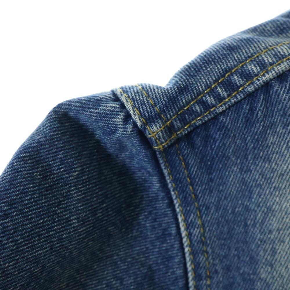 BALENCIAGA(バレンシアガ) 17AW Campaign Logo Denim Jacket バッグロゴ刺繍 デニムジャケット インディゴ 487342