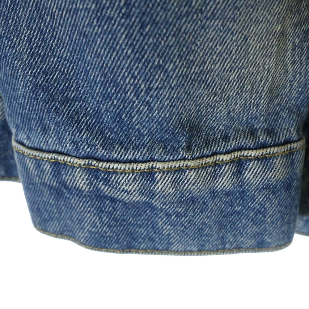 BALENCIAGA(バレンシアガ) 17AW Campaign Logo Denim Jacket バッグロゴ刺繍 デニムジャケット インディゴ 487342