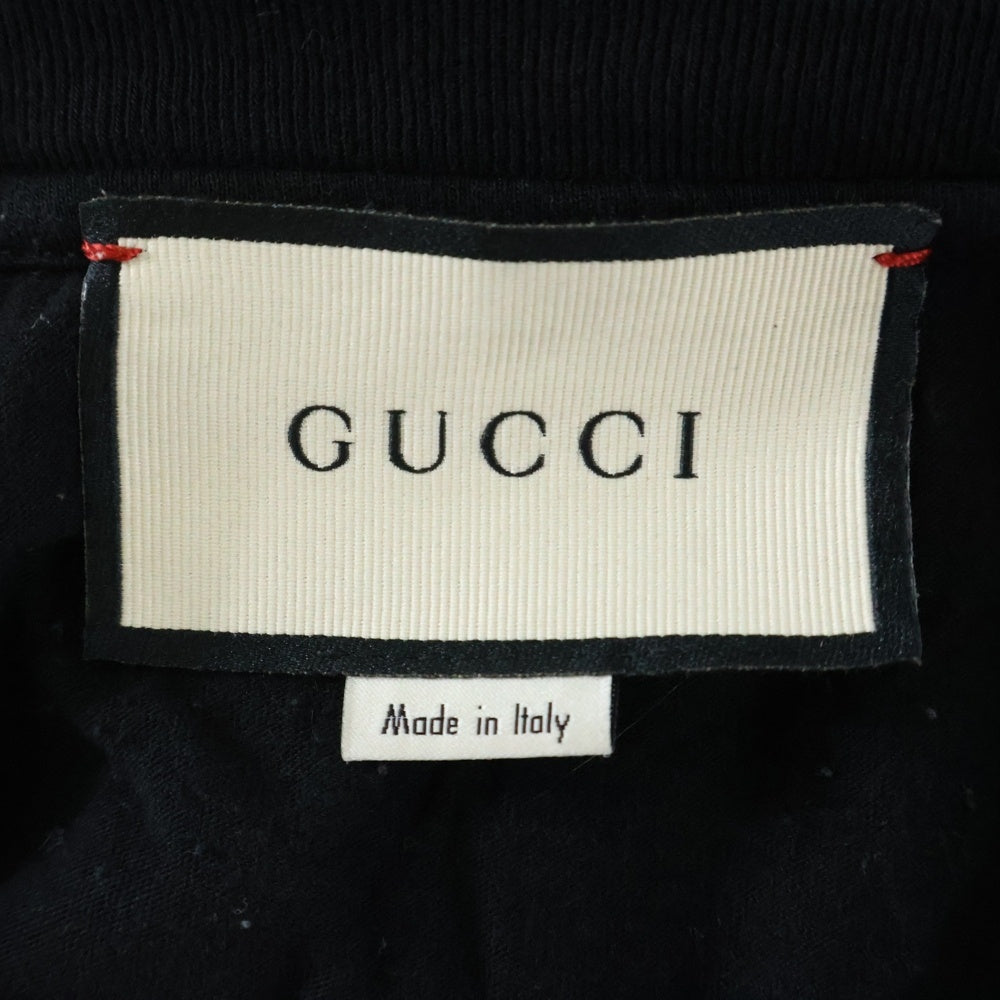 GUCCI(グッチ) ウォッシュドロゴ 半袖Tシャツカットソー ブラック 440103
