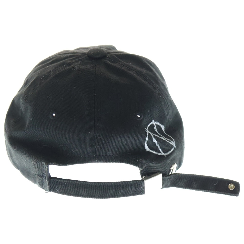 99%is(ナインティナインパーセントイズ) GHOST CAP ダメージ加工 キャップ ブラック