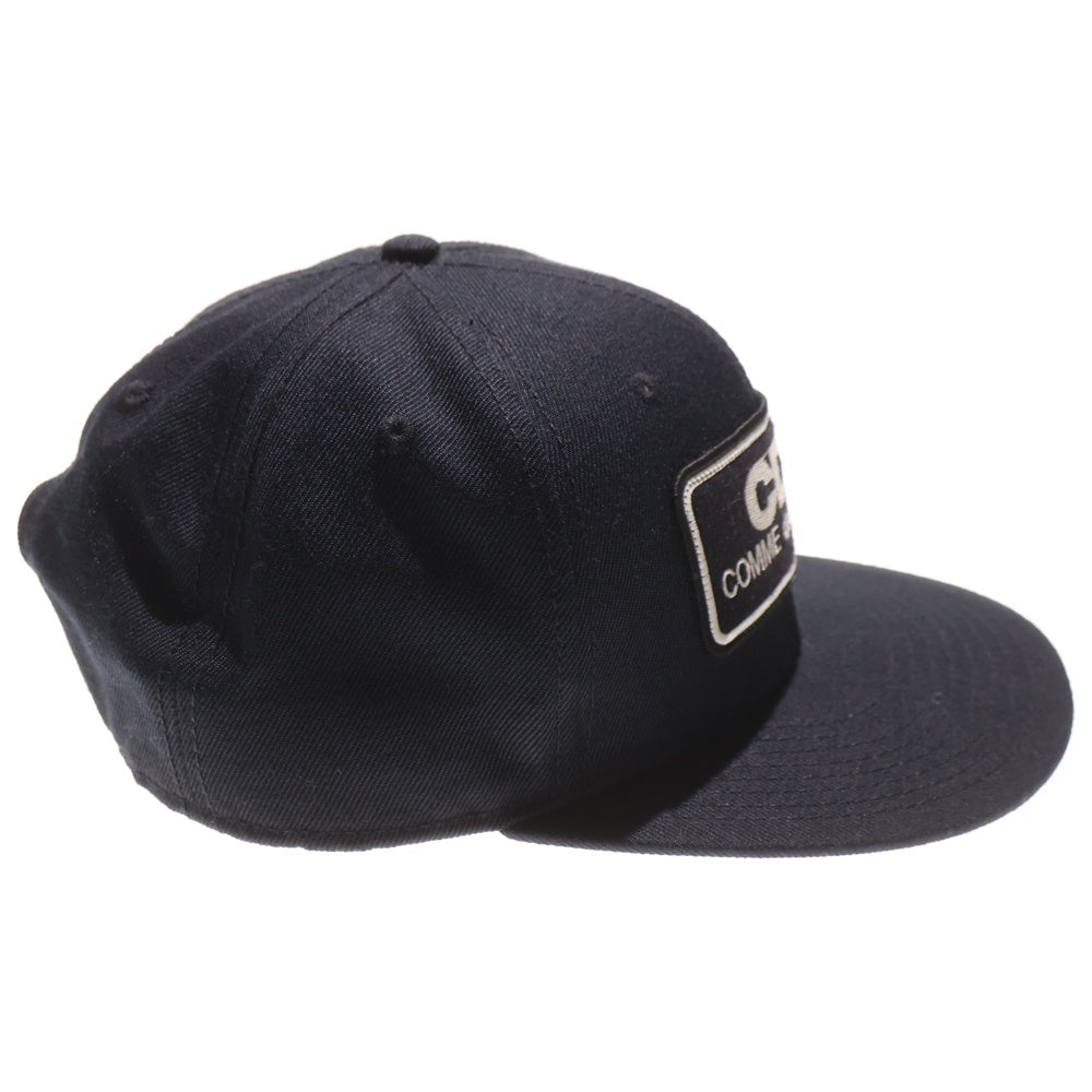 COMME des GARCONS CDG(コムデギャルソン シーディージー) ロゴワッペン スナップバッグ キャップ ブラック IS-K601