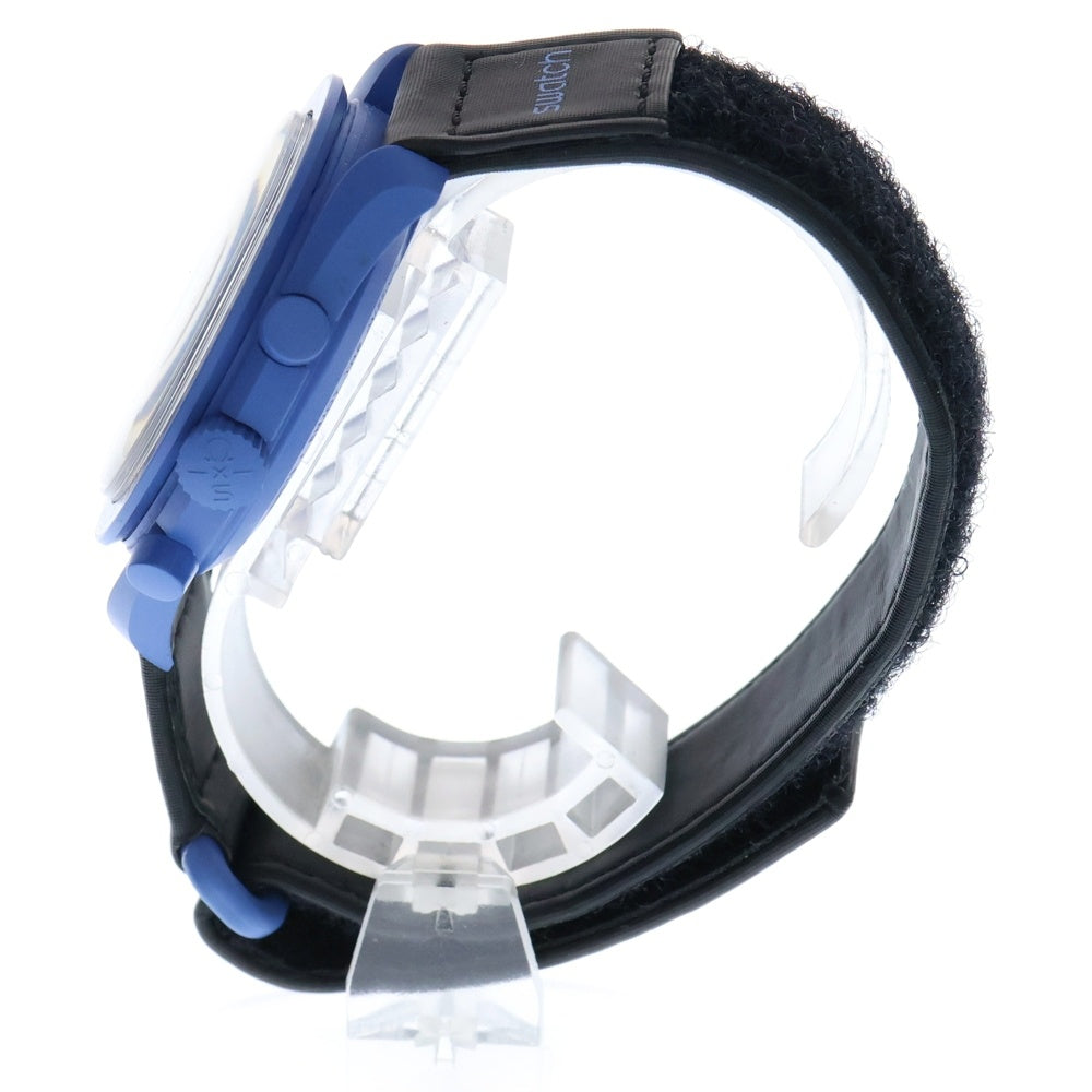 OMEGA(オメガ) ×SWATCH MISSION TO NEPTUNE スウォッチ ミッショントゥネプチューン 腕時計 SO33N100 ブルー/ブラック
