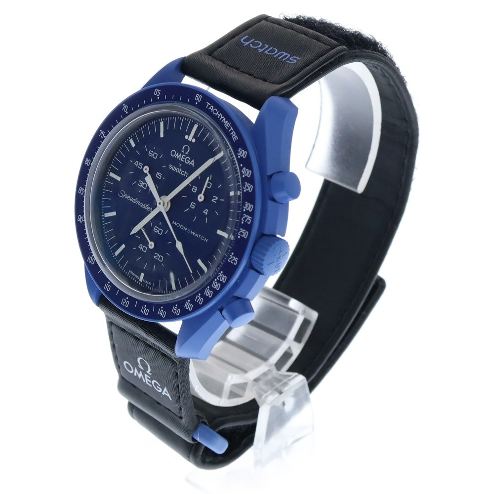 OMEGA(オメガ) ×SWATCH MISSION TO NEPTUNE スウォッチ ミッショントゥネプチューン 腕時計 SO33N100 ブルー/ブラック