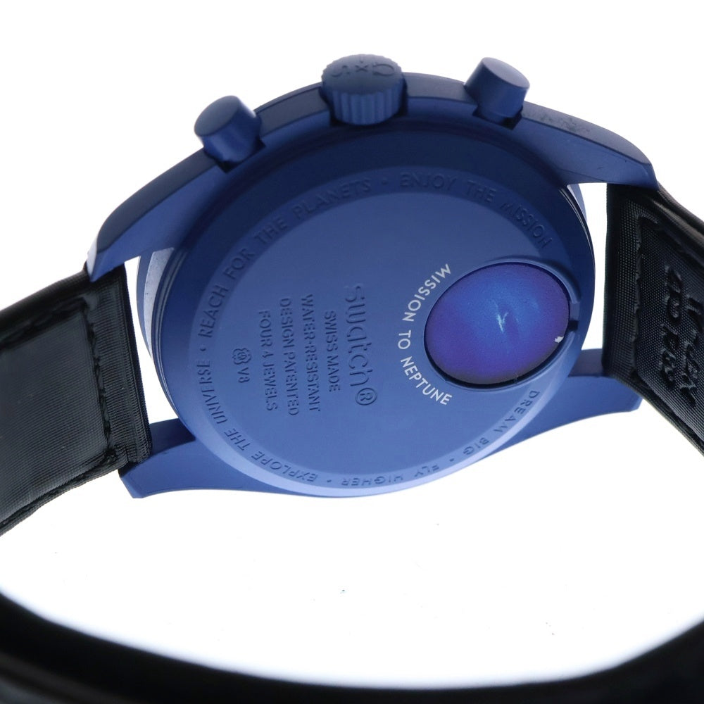 OMEGA(オメガ) ×SWATCH MISSION TO NEPTUNE スウォッチ ミッショントゥネプチューン 腕時計 SO33N100 ブルー/ブラック