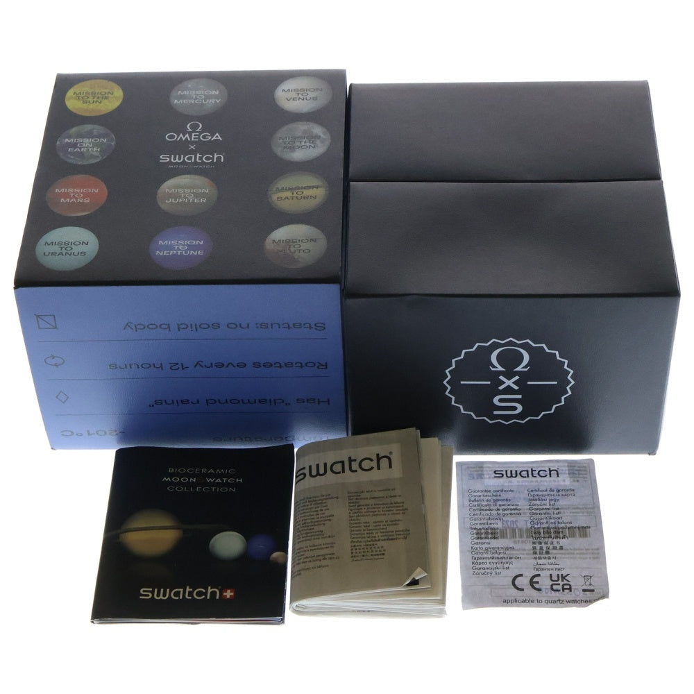OMEGA(オメガ) ×SWATCH MISSION TO NEPTUNE スウォッチ ミッショントゥネプチューン 腕時計 SO33N100 ブルー/ブラック