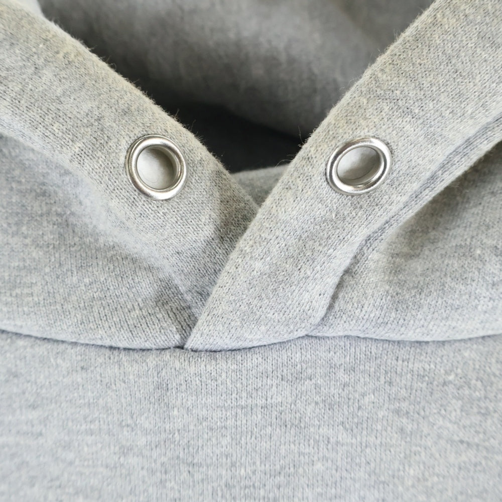 SAPEur(サプール) バッグプリント ロゴ プルオーバーパーカー グレー