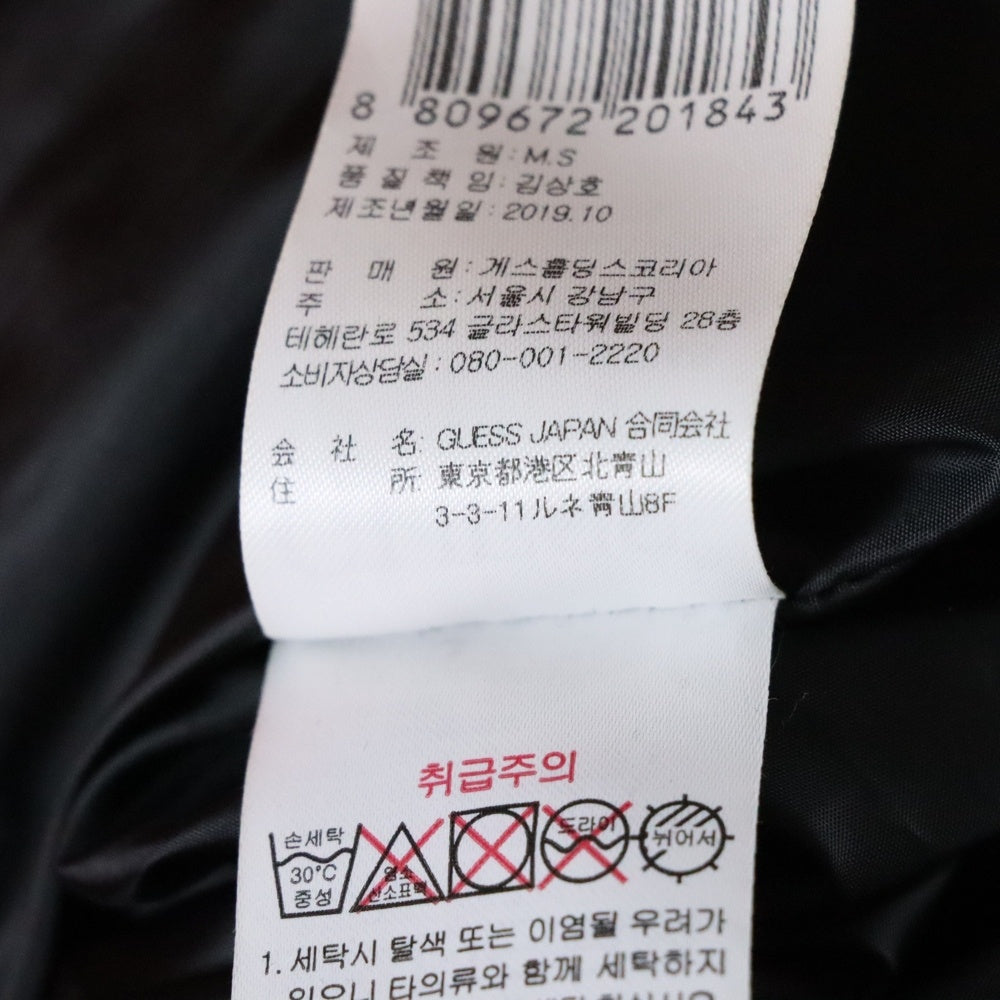 GUESS(ゲス) フーデッド ジップアップ ダウンジャケット MJ4W5874 レッド