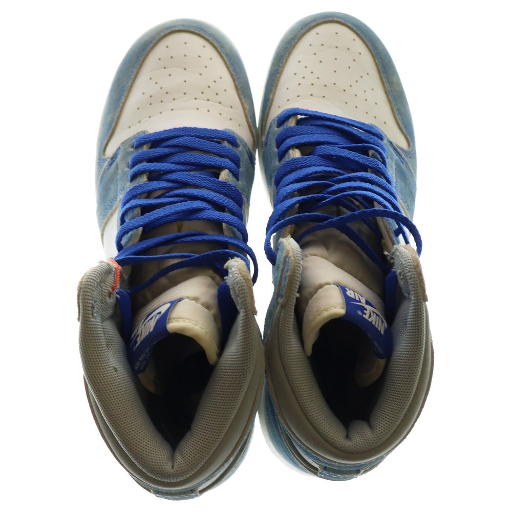 NIKE(ナイキ) Air Jordan 1 High OG Hyper Royal エアジョーダン1 ハイ OG ハイパーロイヤル ハイカットスニーカー 575441-402 ブルー/ホワイト レディース US7Y/25cm