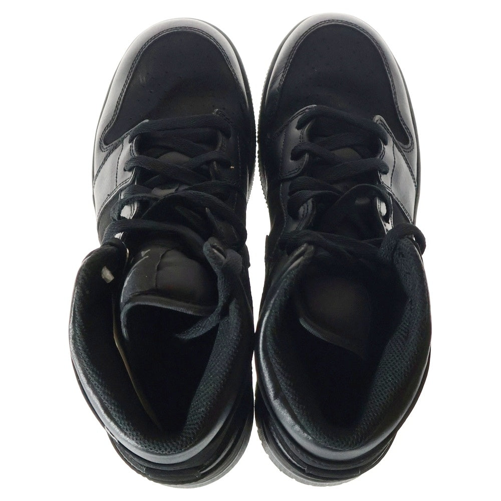 NIKE(ナイキ) Air Jordan 1 Mid Triple Black エアジョーダン1 ミッドカットスニーカー ブラック 554725-050 US7Y/25cm