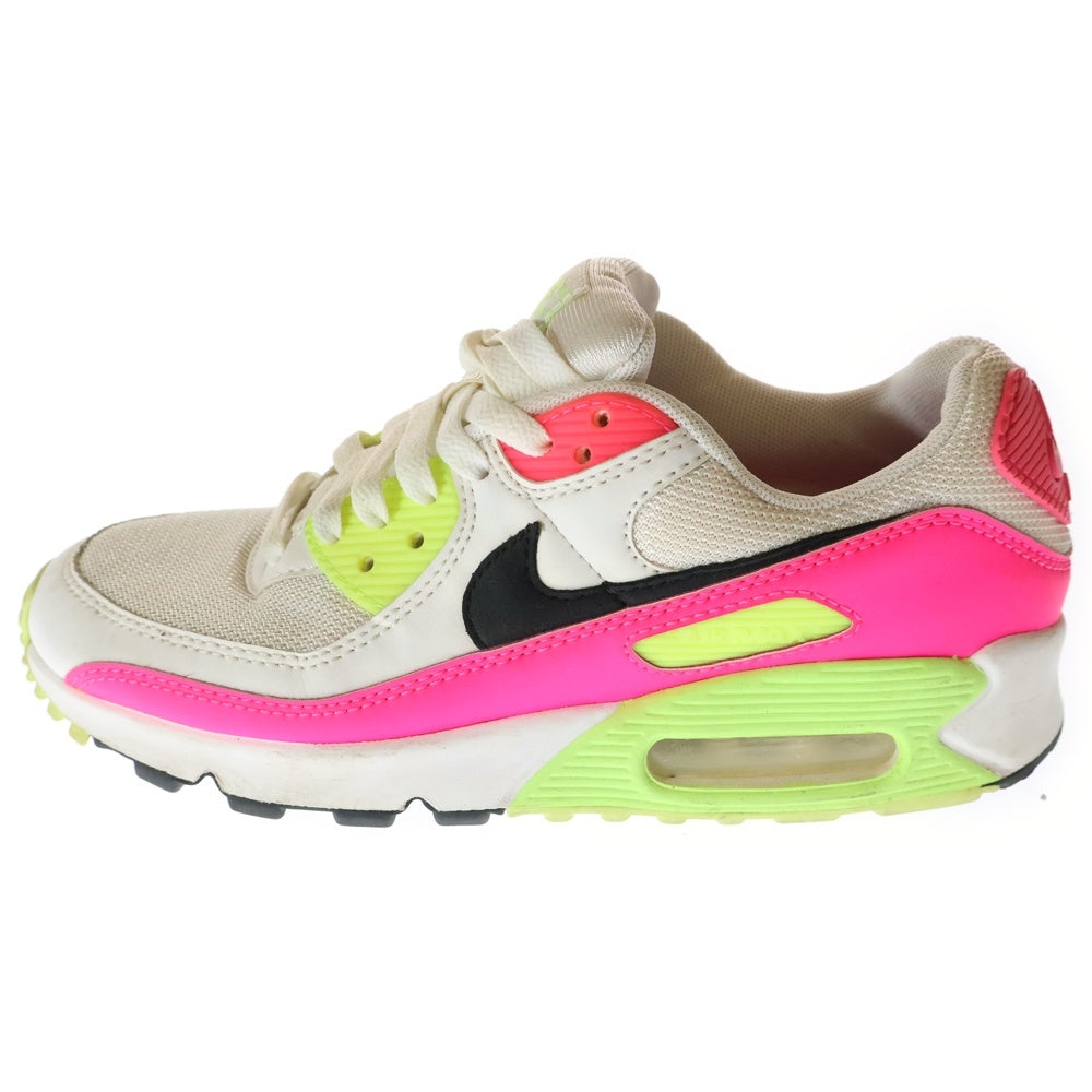 NIKE(ナイキ) WMNS AIR MAX 90 エアマックス90 ローカットスニーカー CT1030-100 ホワイト/ピンク US7/24cm