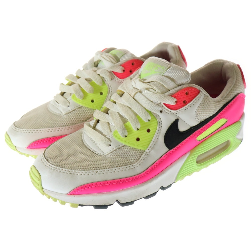 NIKE(ナイキ) WMNS AIR MAX 90 エアマックス90 ローカットスニーカー CT1030-100 ホワイト/ピンク US7/24cm