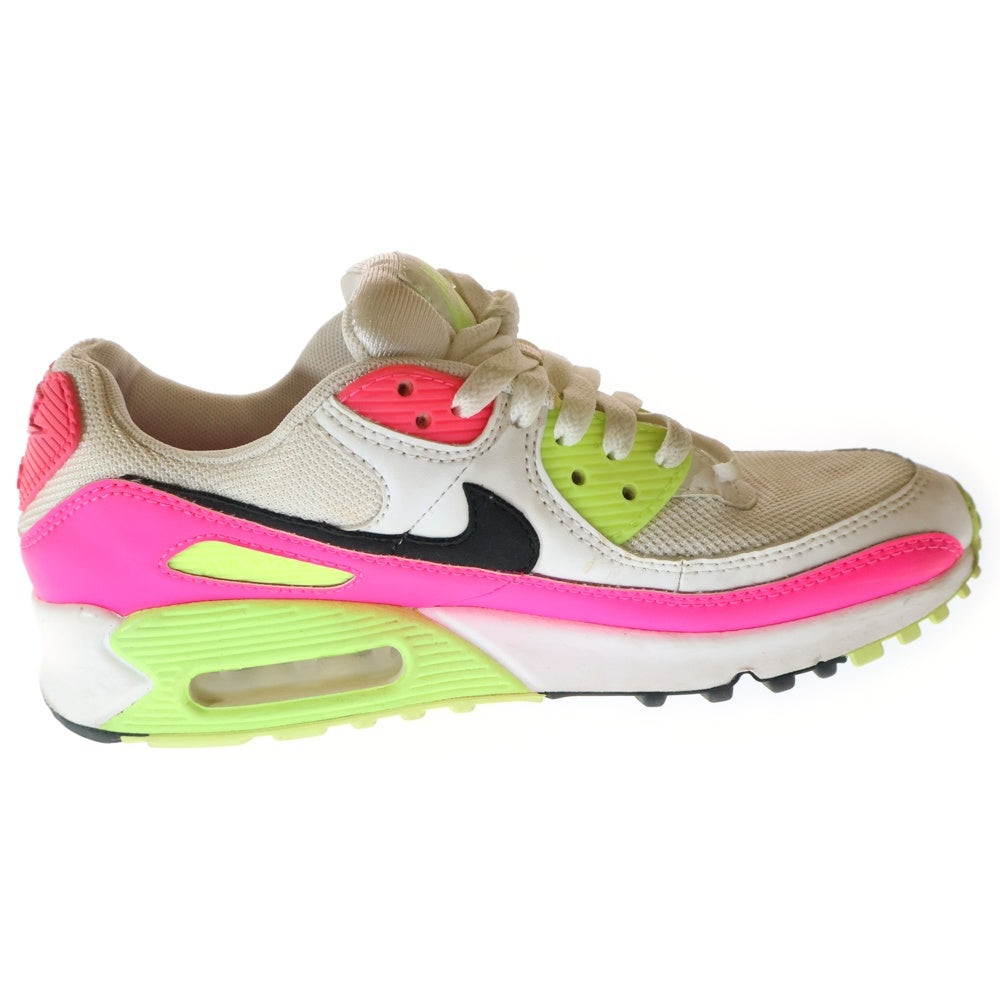 NIKE(ナイキ) WMNS AIR MAX 90 エアマックス90 ローカットスニーカー CT1030-100 ホワイト/ピンク US7/24cm