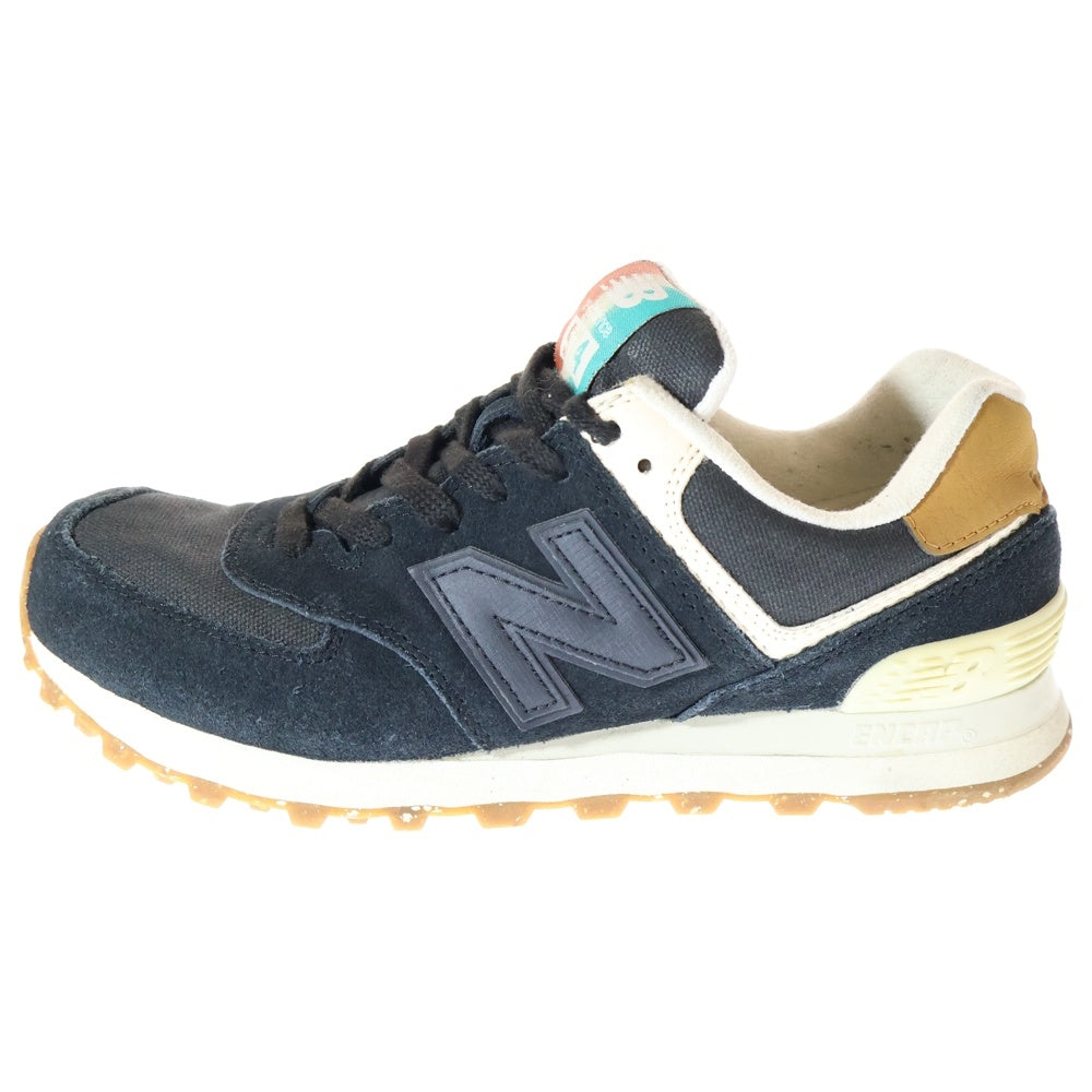 New Balance(ニューバランス) スウェード ローカットスニーカー ブラック WL574SEC