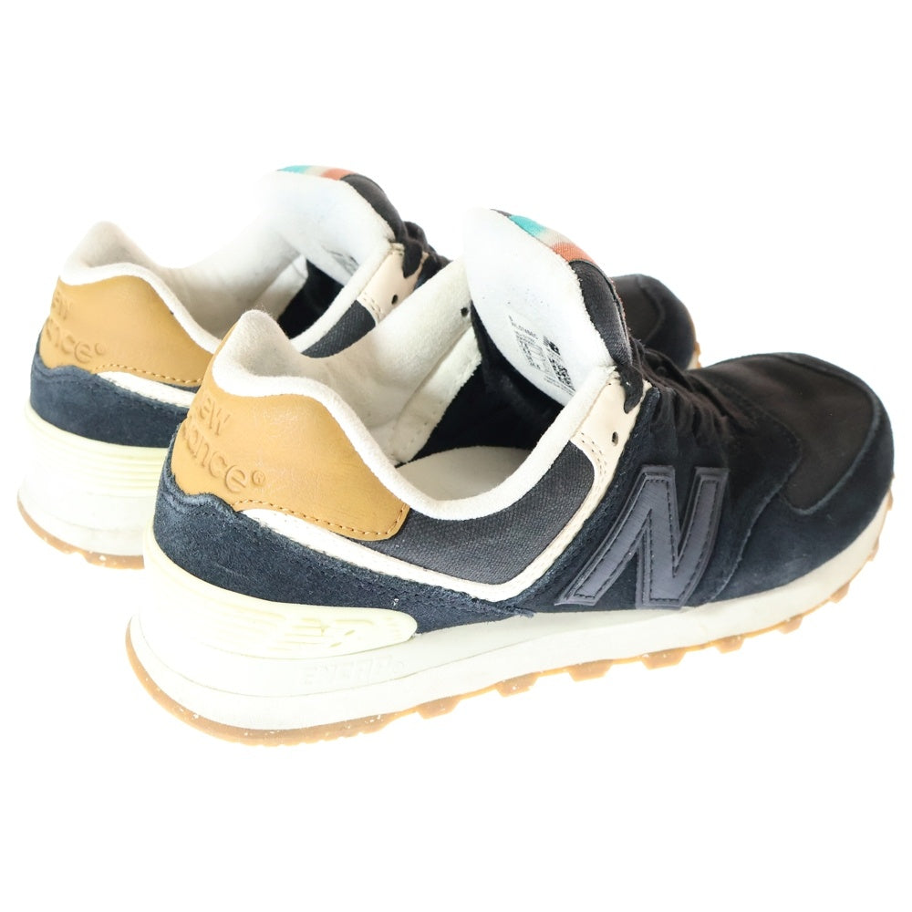 New Balance(ニューバランス) スウェード ローカットスニーカー ブラック WL574SEC