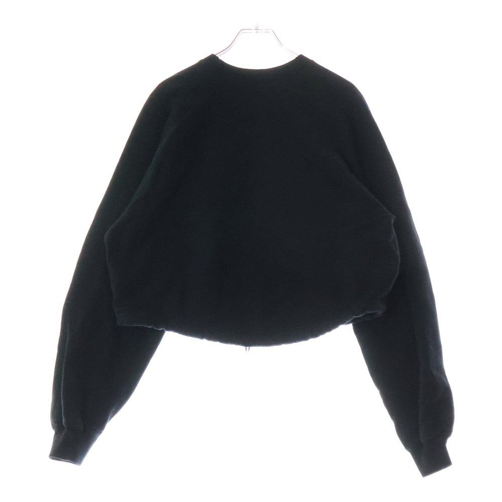 GUCCI(グッチ) ドローコード ロゴワッペン クルーネックスウェットシャツ トレーナー 760366 XJF0W ブラック レディース