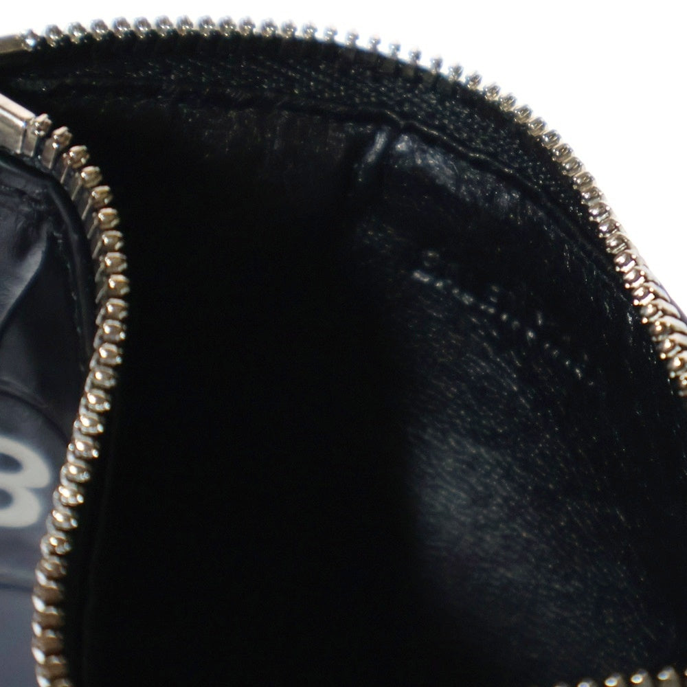 BALENCIAGA(バレンシアガ) CASH CARDKEY STRAP クロコ型押し ショルダーフラグメントケース カードケース コインケース 594548 ブラック
