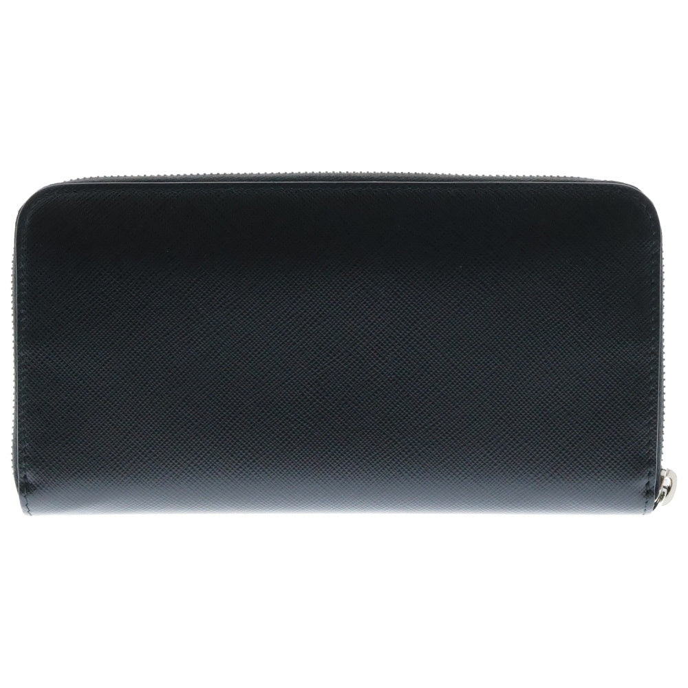 PRADA(プラダ) SAFFIANO BICOLO サフィアーノ ビコロ ラウンドファスナー レザーウォレット 2ML317 ブラック