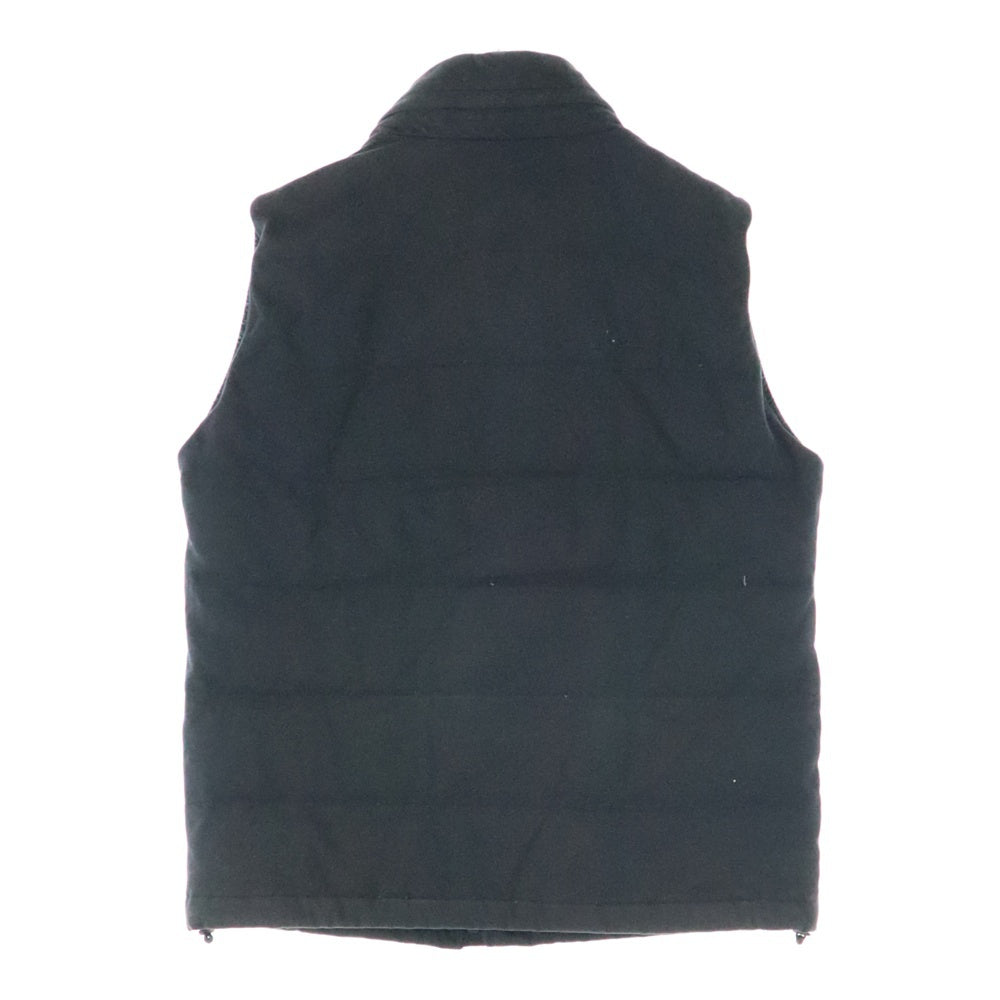 LACOSTE(ラコステ) Logo Cotton Pique Down Vest ロゴ刺繍パッチ コットンピケダウンベスト BH310E ブラック