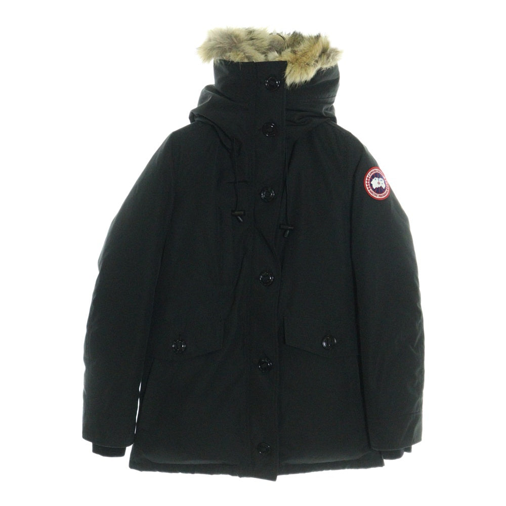 CANADA GOOSE(カナダグース) CHARLOTTE PARKA シャーロットパーカー ロゴワッペン ファー フード付き ダウンジャケット 2300JL ブラック