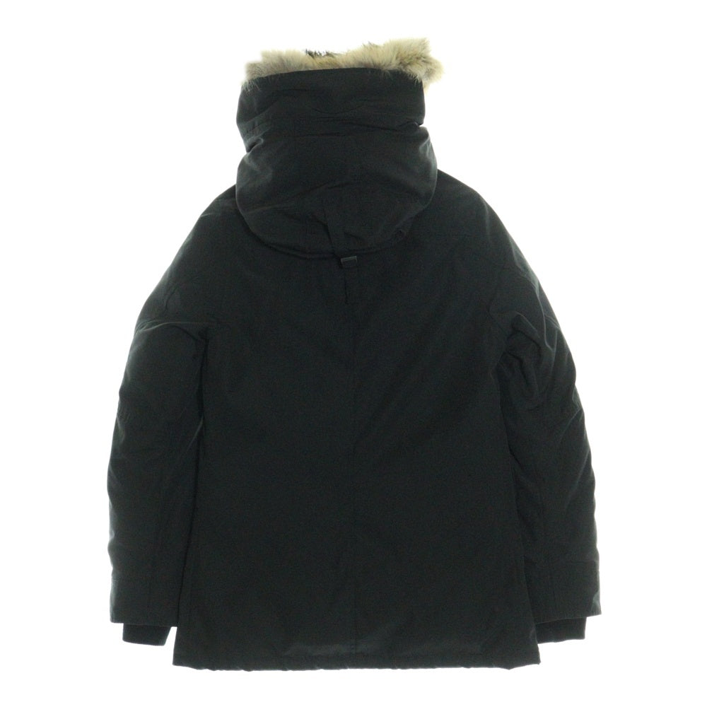 CANADA GOOSE(カナダグース) CHARLOTTE PARKA シャーロットパーカー ロゴワッペン ファー フード付き ダウンジャケット 2300JL ブラック