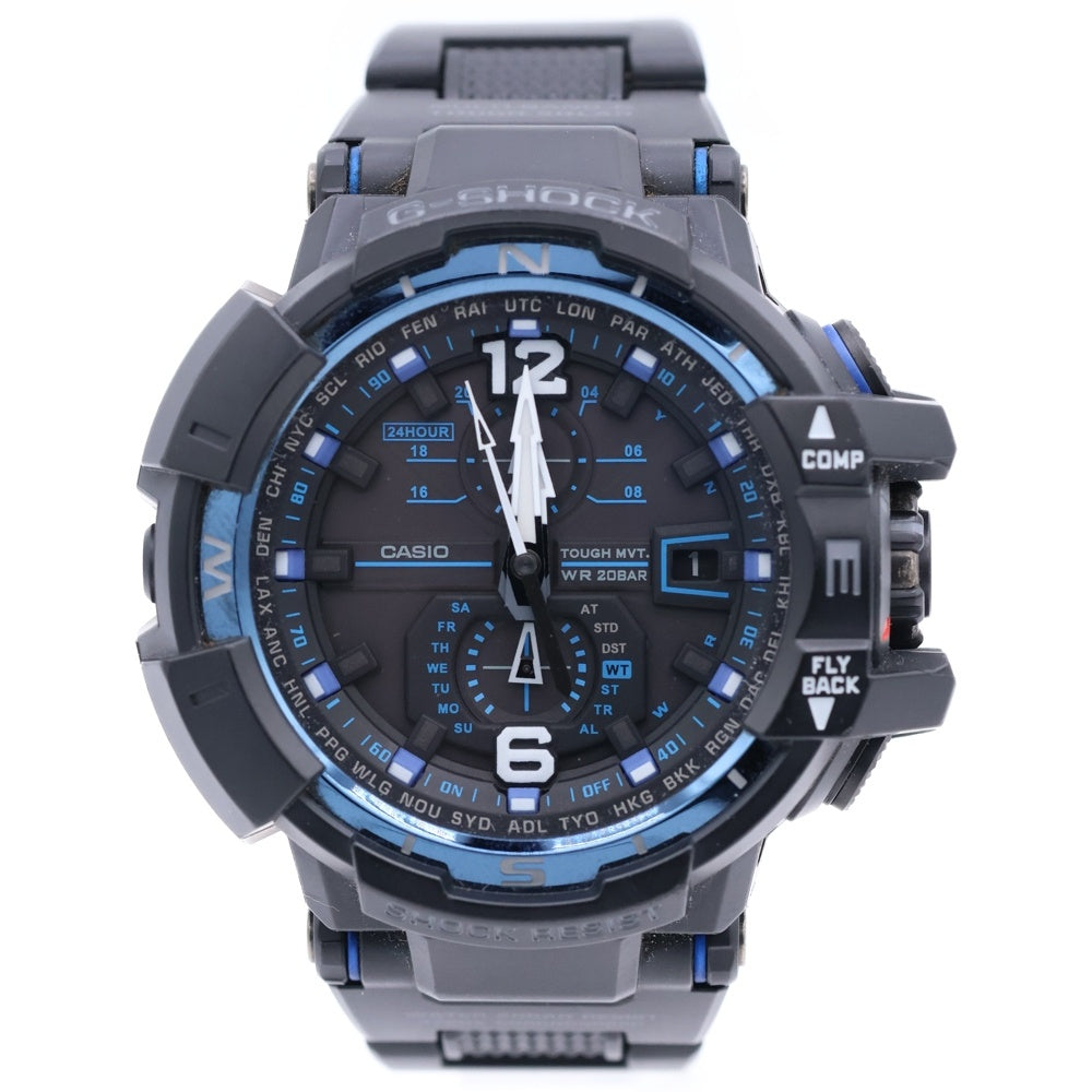 CASIO G-SHOCK(カシオ ジーショック) GRAVITYMASTER SKY COCKPIT スカイコックピット 電波ソーラー 腕時計 GW-A1100FC ブラック