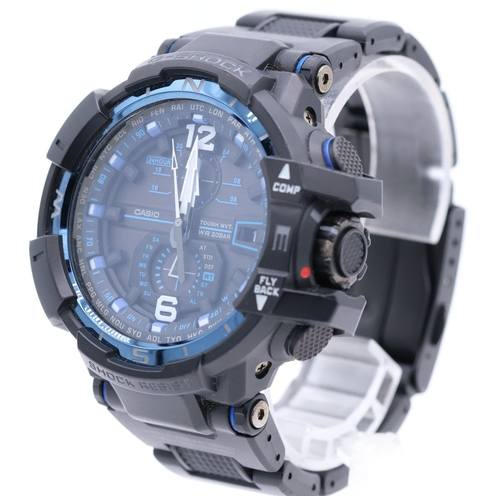 CASIO G-SHOCK(カシオ ジーショック) GRAVITYMASTER SKY COCKPIT スカイコックピット 電波ソーラー 腕時計 GW-A1100FC ブラック