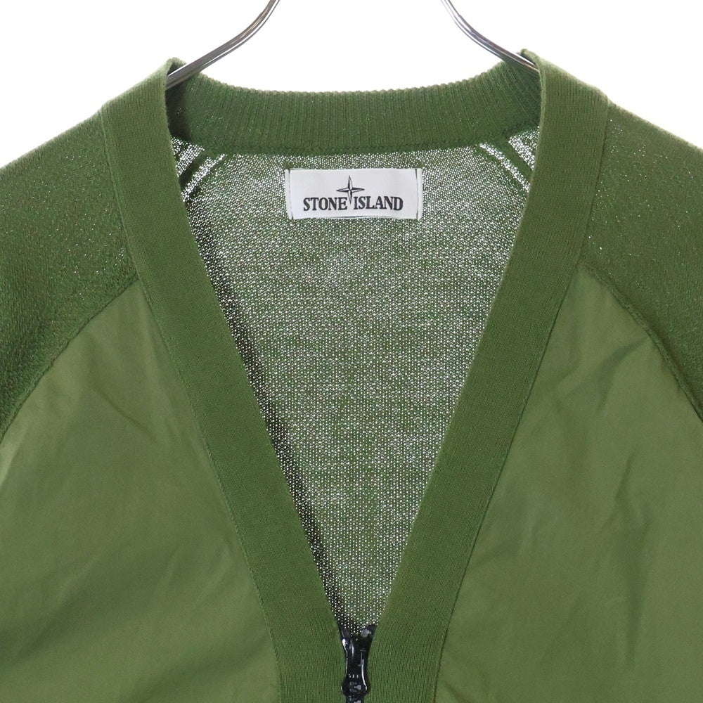 STONE ISLAND(ストーンアイランド) 22SS ナイロンドッキング カーゴカーディガン カーキ 7615505B2