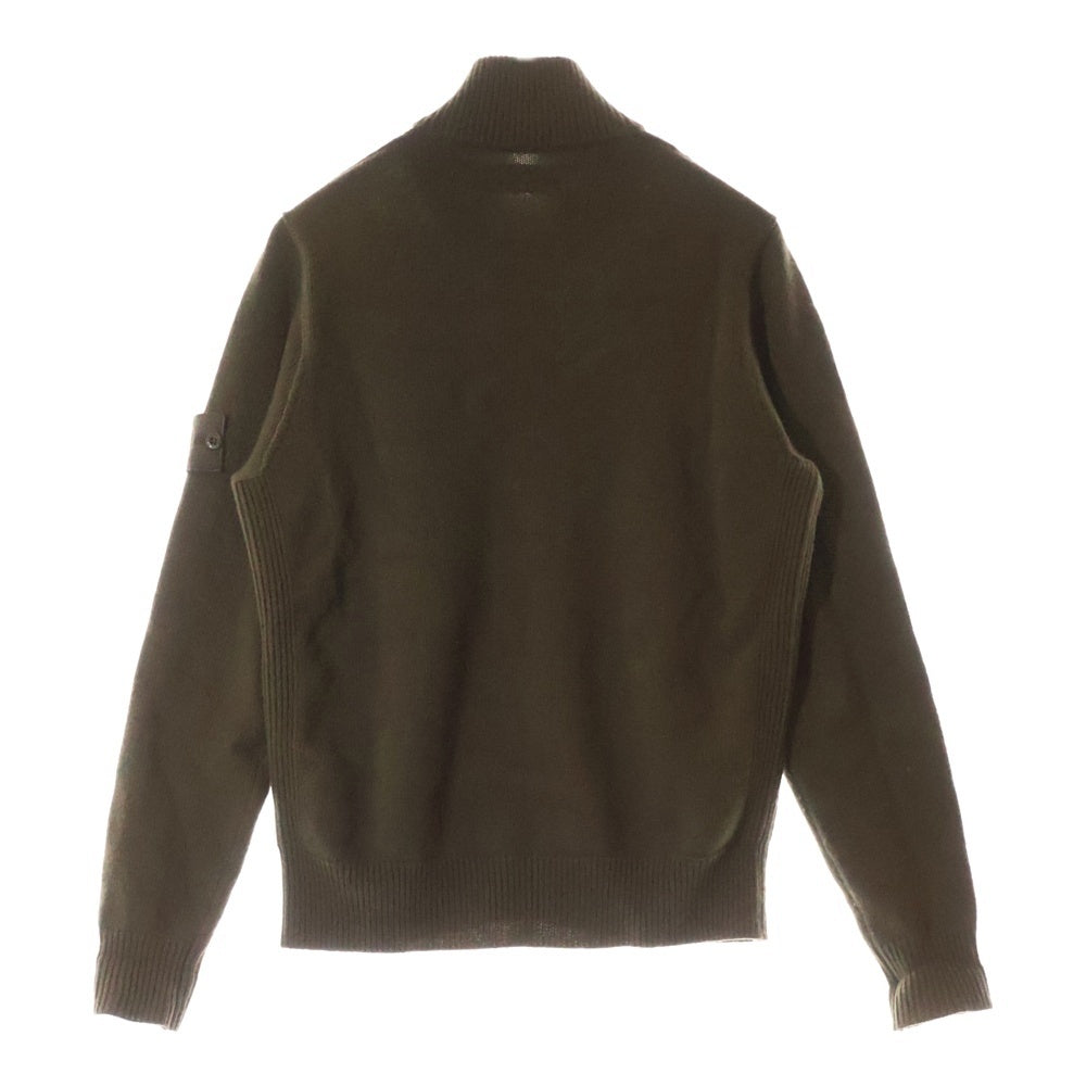 STONE ISLAND(ストーンアイランド) GHOST ZIP UP KNIT 8115572FA ゴーストシリーズ ジップアップ ニット カーキ