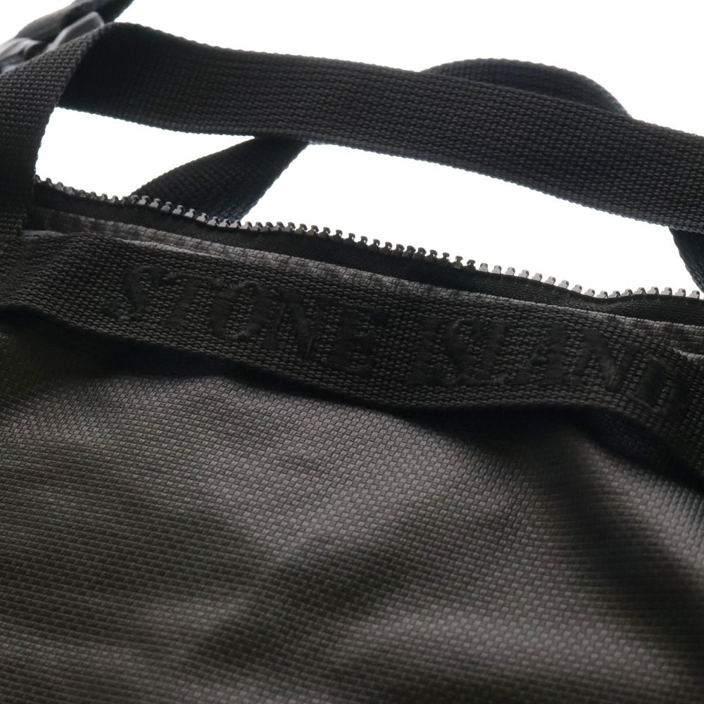STONE ISLAND(ストーンアイランド) ロゴパッチ 2WAY ナイロンショルダーバッグ トートバッグ ブラック 791590970