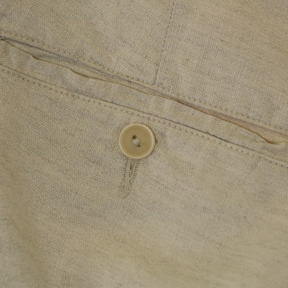 RRL(ダブルアールエル) リネン タック スラックスパンツ アイボリー