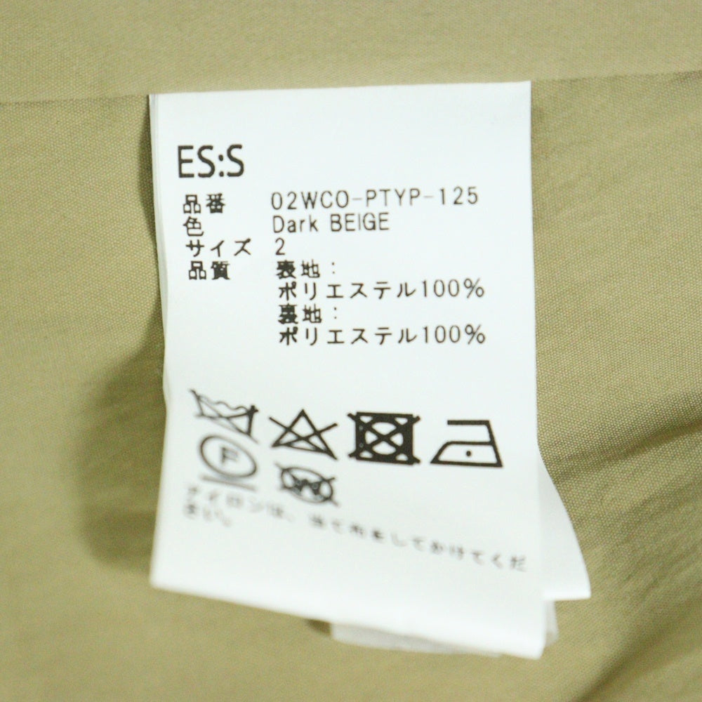 NO BRAND(ノーブランド) ES:S エス ベルト付き トレンチコート ベージュ 02WCO-PTYP-125
