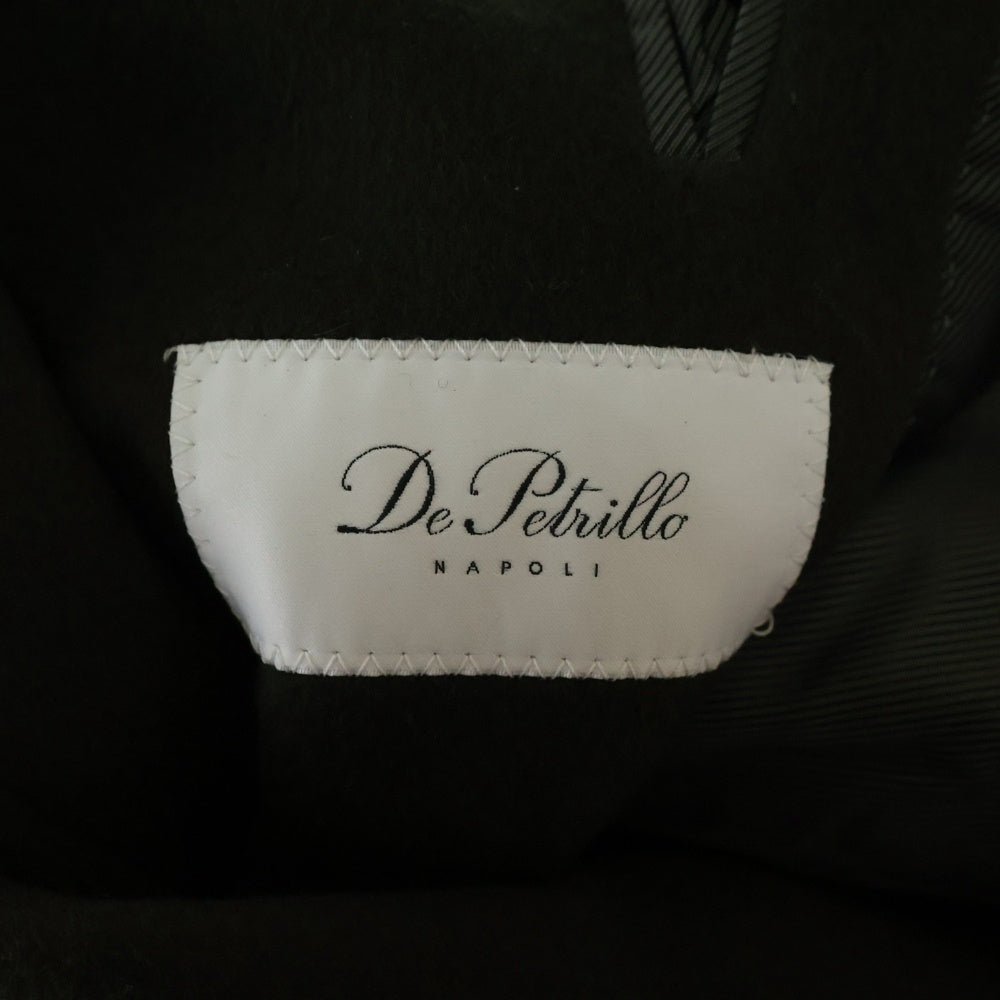 De Petrillo(デ ペトリロ) ダブルベルベット カシミアコート TW22148U チャコールグレー