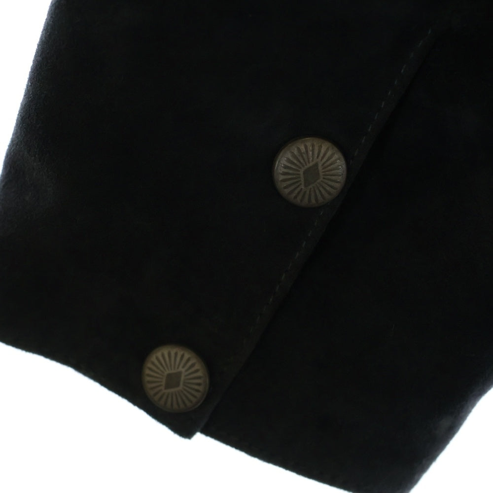 Dress Hippy(ドレスヒッピー) WOOD STOCK SUEDE SHIRT JACKET ウッドストック スウェード シャツ ジャケット ゴートレザージャケット ブラック